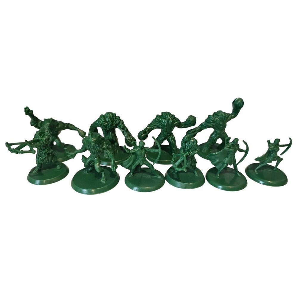 Magic The Gathering Arena Planeswalkers Game Green Squad Figures 10 Count
